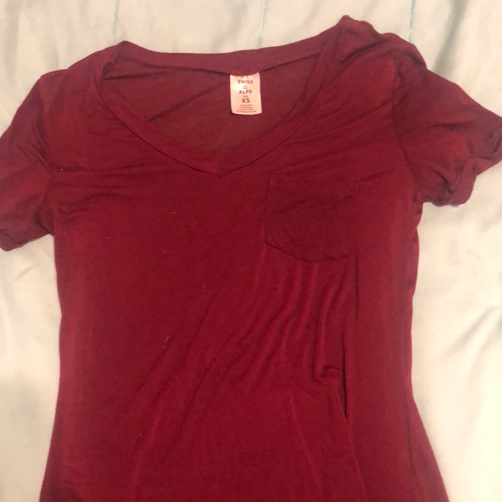 Extra small Maroon Swiss shirt